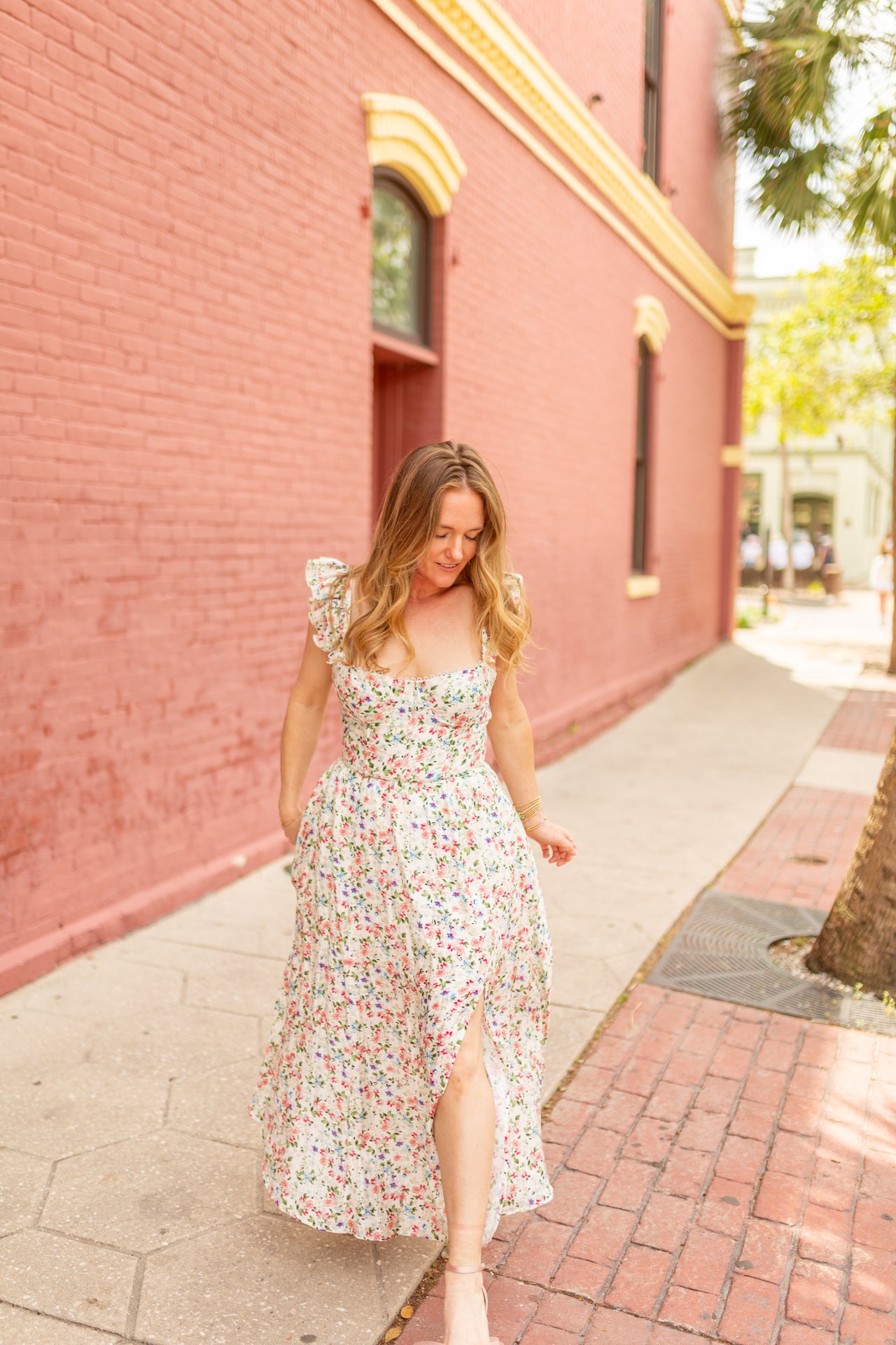 navy blue and white striped dress Lizzie Dress main image 0